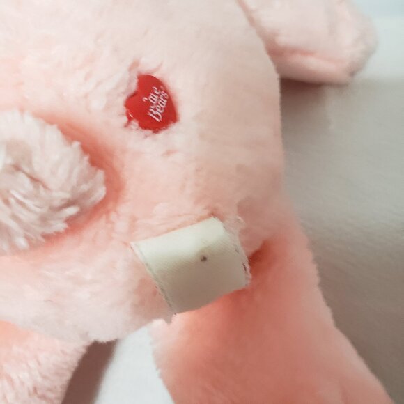 Vintage 13" Kenner Care Bear "Rainbow & Fish Ocean Water" Pink Plush - Picture 4 of 4